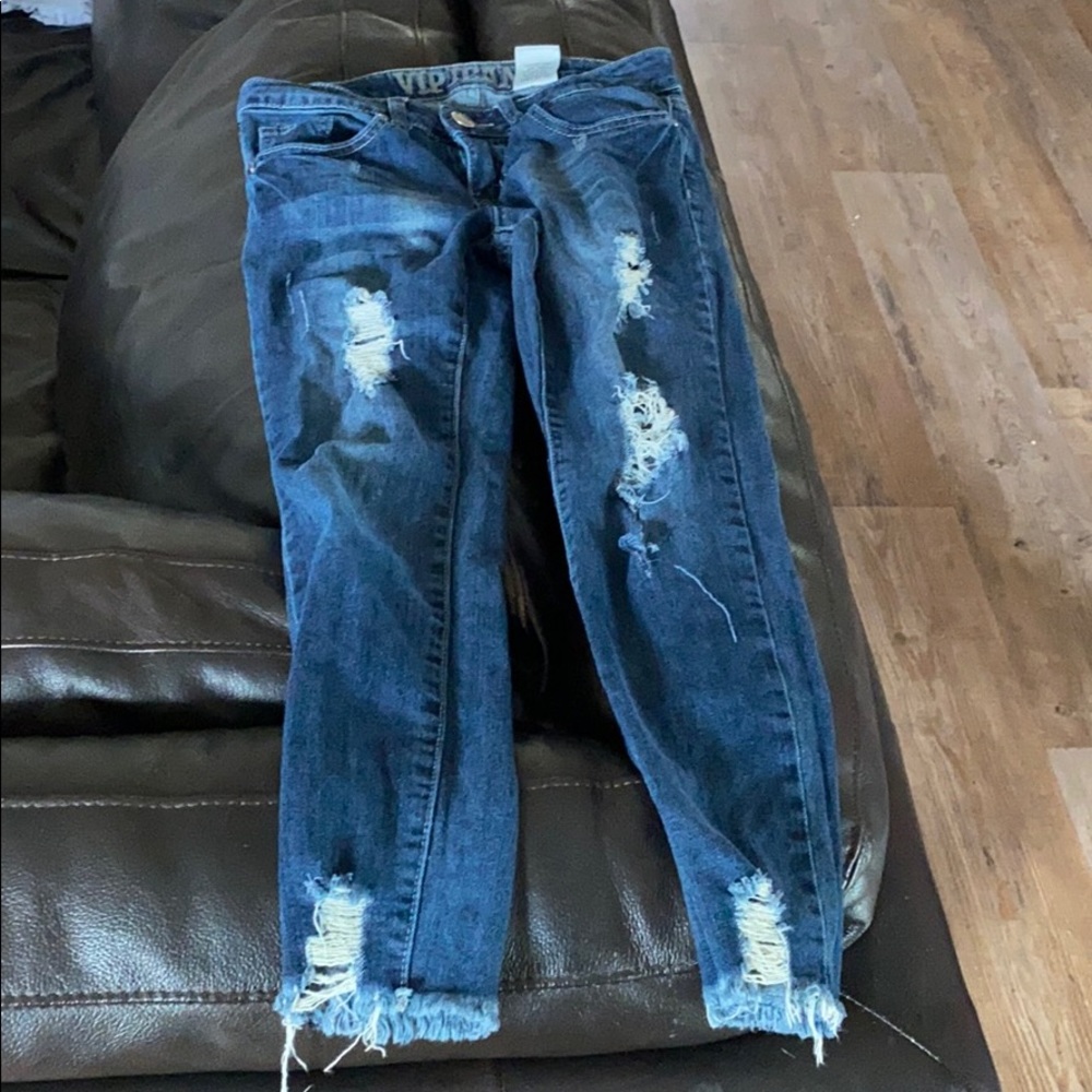 VIP jeans women’s 1/2 ripped style